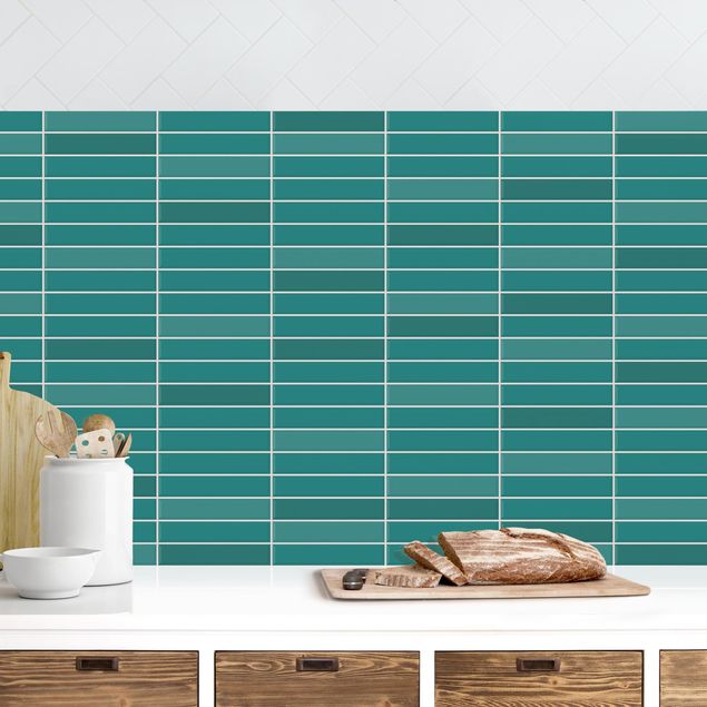 køkken dekorationer Metro Tiles - Turquoise