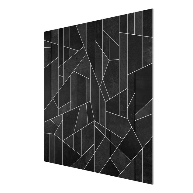 Billeder mønstre Black And White Geometric Watercolour