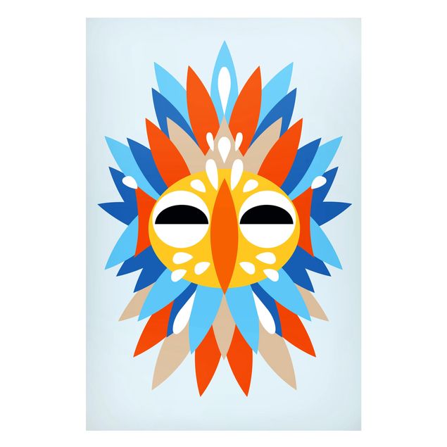 Billeder indianere Collage Ethnic Mask - Parrot