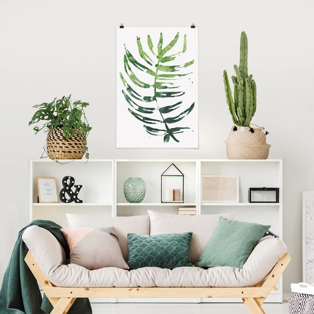 Plakater blomster Tropical Leaves Water Color I