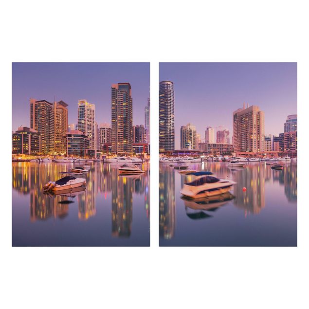 Billeder moderne Dubai Skyline And Marina