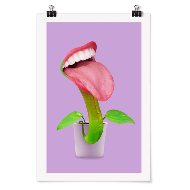 Plakater kunsttryk Carnivorous Plant With Mouth