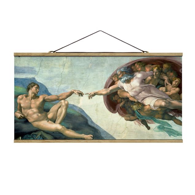 Billeder portræt Michelangelo - The Sistine Chapel: The Creation Of Adam