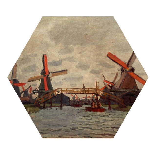 Billeder Claude Monet - Windmills in Westzijderveld near Zaandam