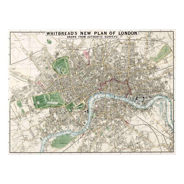 Billeder London Vintage Map London