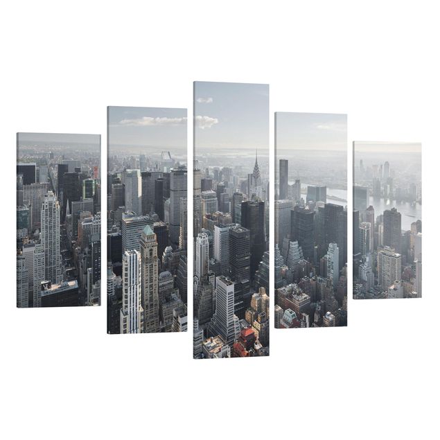 Billeder på lærred arkitektur og skyline Upper Manhattan New York City