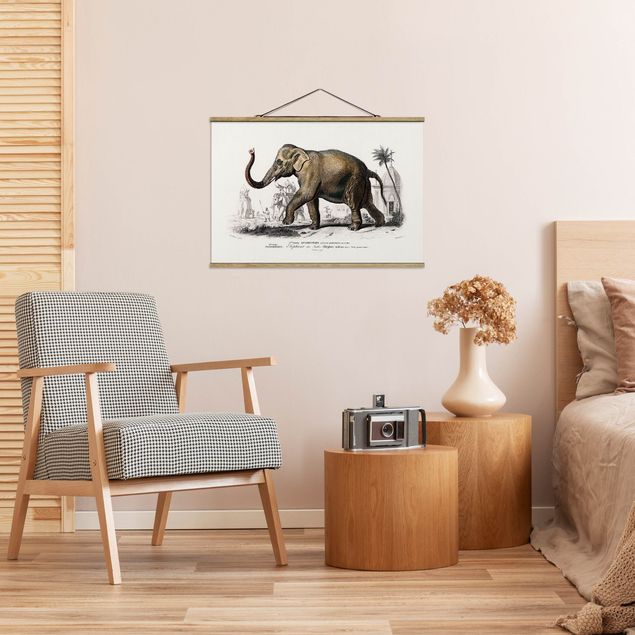 Billeder landskaber Vintage Board Elephant