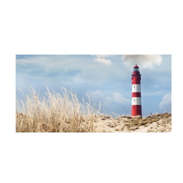 blåt gulvtæppe Lighthouse Betwen Dunes