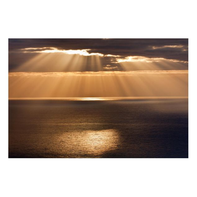 Billeder landskaber Sun Beams Over The Ocean