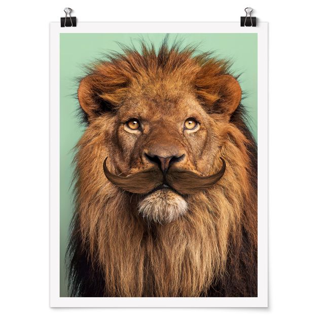 Plakater kunsttryk Lion With Beard
