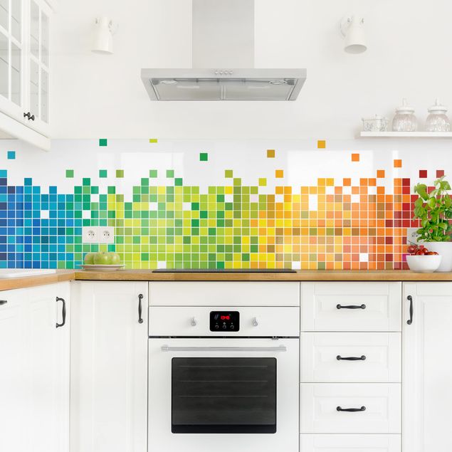 Selvklæbende folier Pixel Rainbow