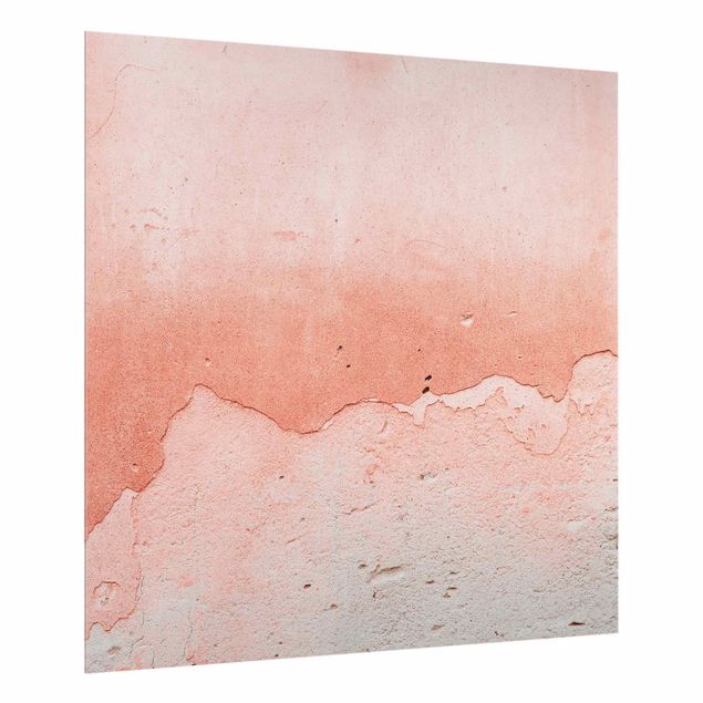 Stænkplader glas Pink Concrete In Shabby Look