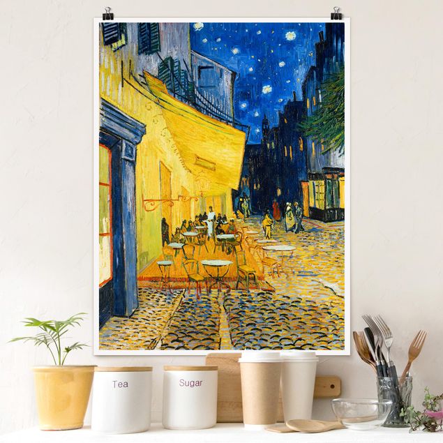 køkken dekorationer Vincent van Gogh - Café Terrace at Night