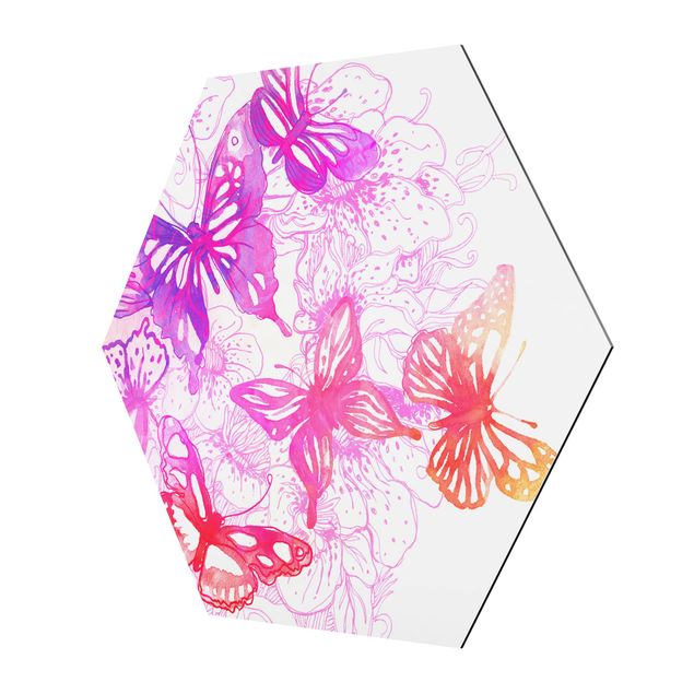Sekskantede billeder Butterfly Dream