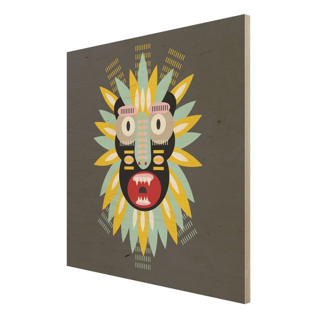 Billeder Collage Ethnic Mask - King Kong