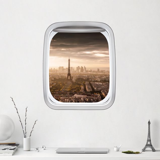 Wallstickers metropolises Aircraft Window Great View Of Paris