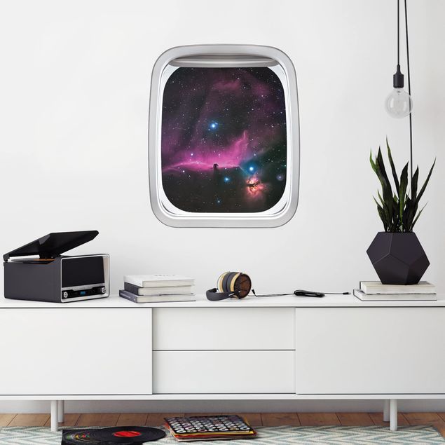 Børneværelse deco Aircraft Window Orion Nebula