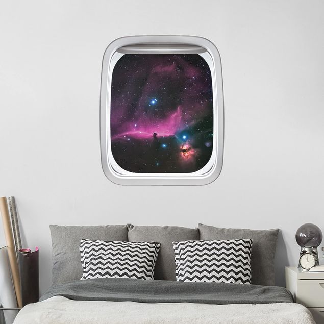Wallstickers rummet Aircraft Window Orion Nebula