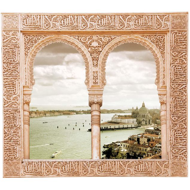 Wallstickers stenlook Decorated Window Venice Lagoon