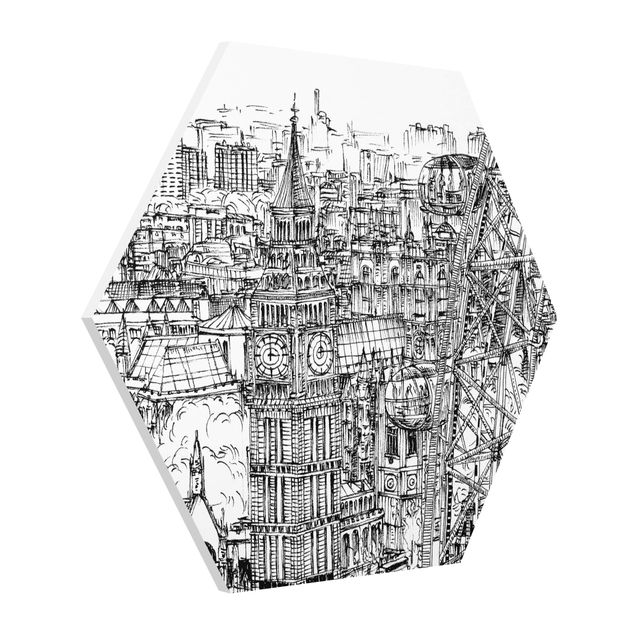 Billeder moderne City Study - London Eye