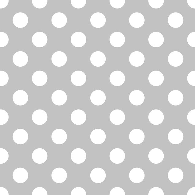 Selvklæbende folier hvid White Dots On Gray