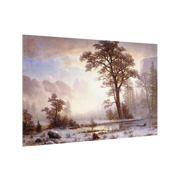 Kunst stilarter Albert Bierstadt - Yosemite Valley At Snowfall