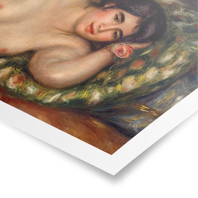 Billeder kunsttryk Auguste Renoir - Lying female Nude (Gabrielle)