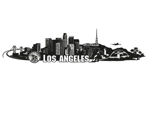 Wallstickers ramme No.FB103 Los Angeles Skyline