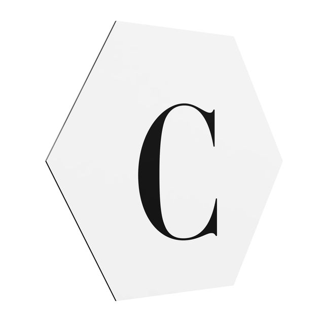 Billeder moderne Letter Serif White C