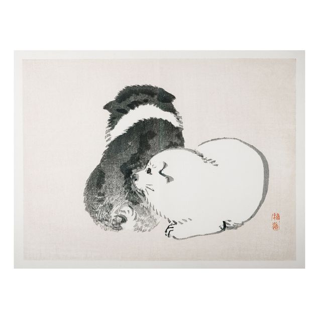 Billeder hunde Asian Vintage Drawing Black And White Pooch