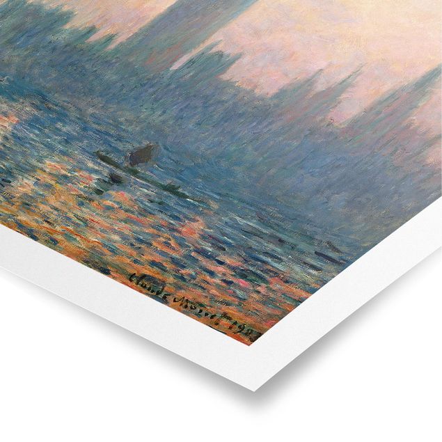 Kunst stilarter Claude Monet - London Sunset