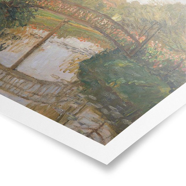 Plakater kunsttryk Otto Modersohn - Farm Garden with Bridge