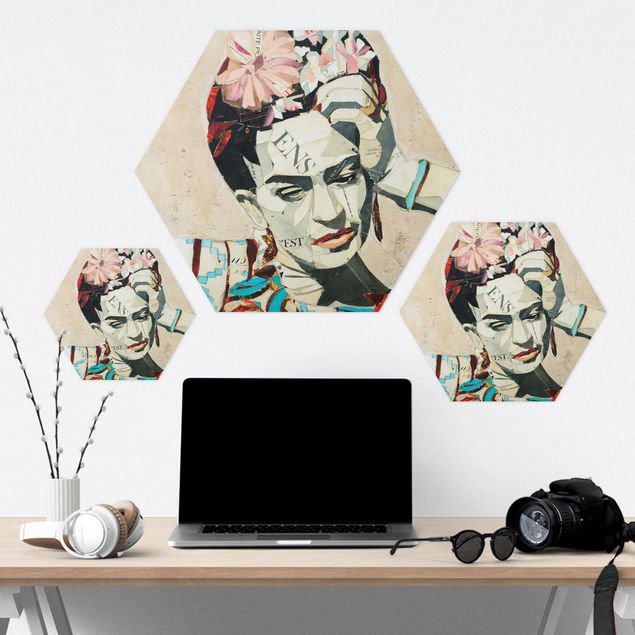 Kunsttryk Frida Kahlo - Collage No.1