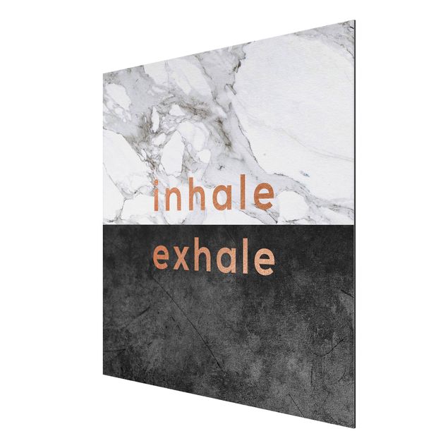 Billeder ordsprog Inhale Exhale Copper And Marble