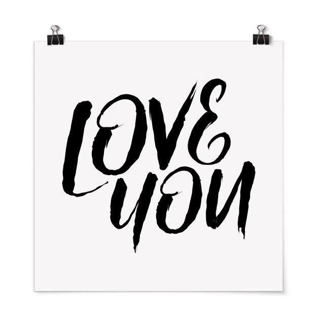 Plakater ordsprog Love You