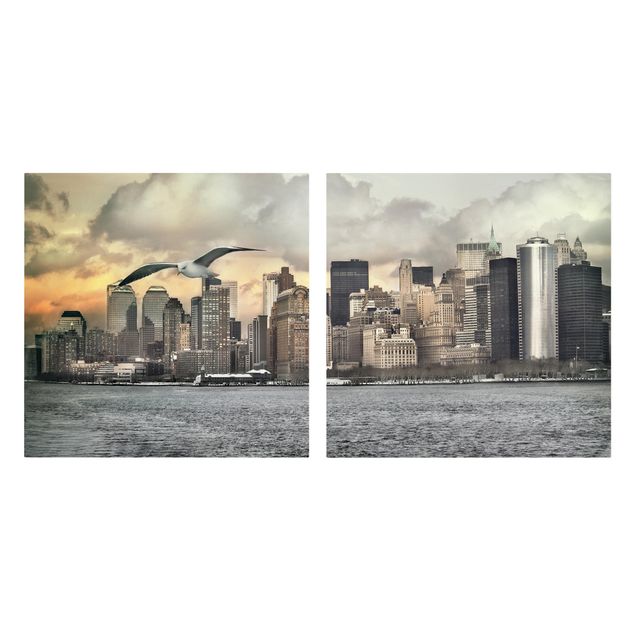 Billeder på lærred arkitektur og skyline New York, New York!