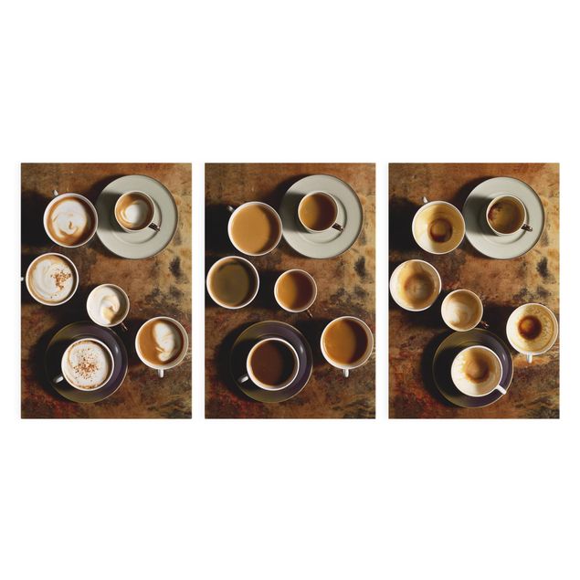 Billeder moderne Trilogy of coffee cups