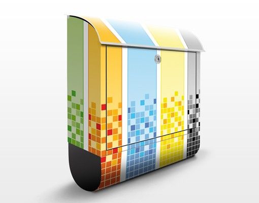 Postkasser farvet Pixel Mix