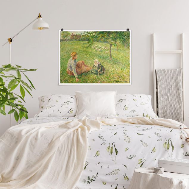 Kunst stilarter pointillisme Camille Pissarro - The Geese Pasture
