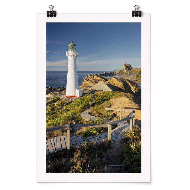 Billeder hav Castle Point Lighthouse New Zealand