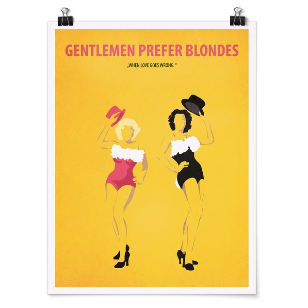 Billeder portræt Film Poster Gentlemen Prefer Blondes