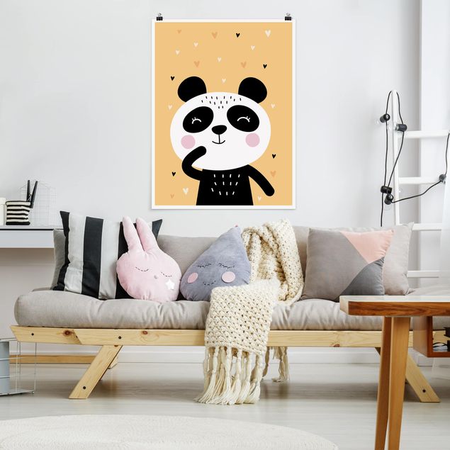 Plakater dyr The Happiest Panda