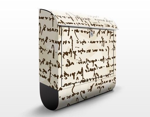 Postkasser brun Da Vinci Manuscript