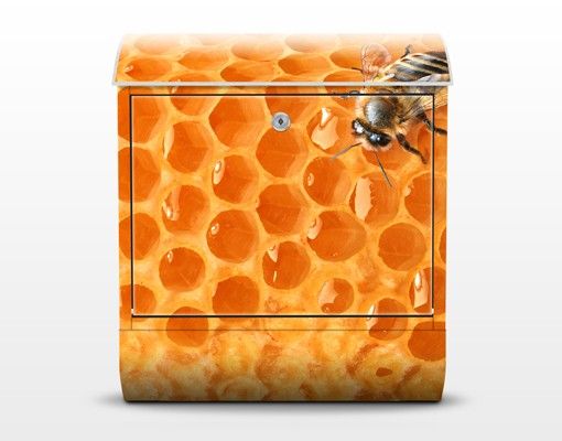 Postkasser gul Honey Bee