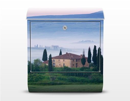 Postkasser grøn Sunrise In Tuscany