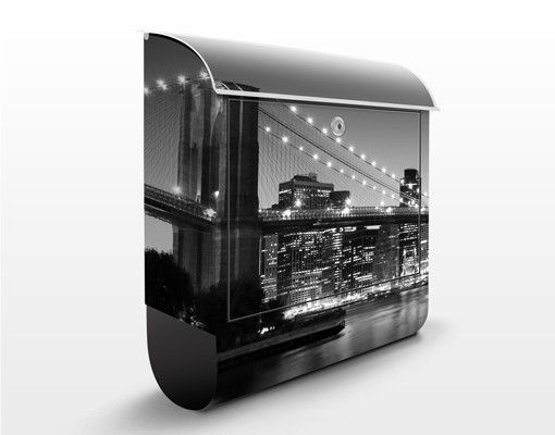 Postkasser sort og hvid Brooklyn Bridge in New York II