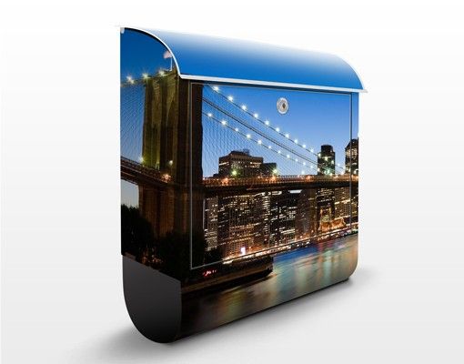 Postkasser Brooklyn Bridge In New York
