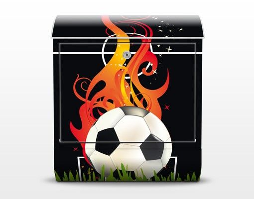 Postkasser Football on Fire