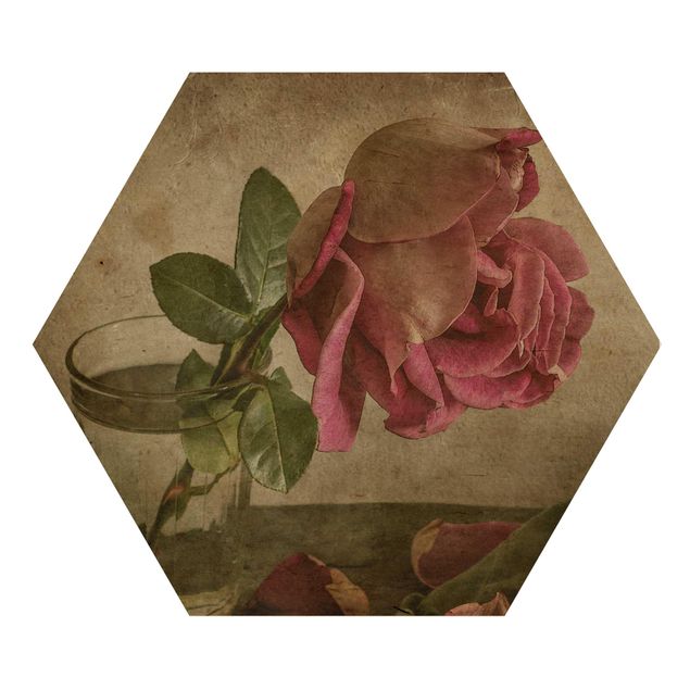 Sekskantede billeder Tear Of A Rose