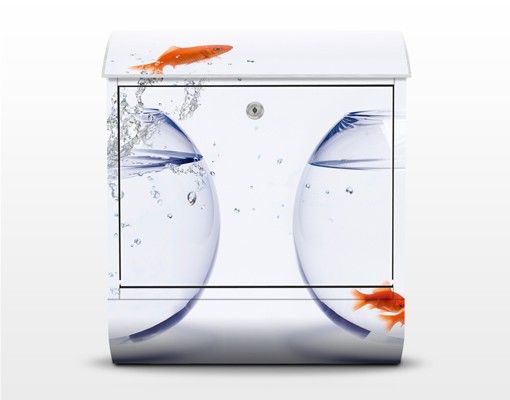 Postkasser hvid Flying Goldfish